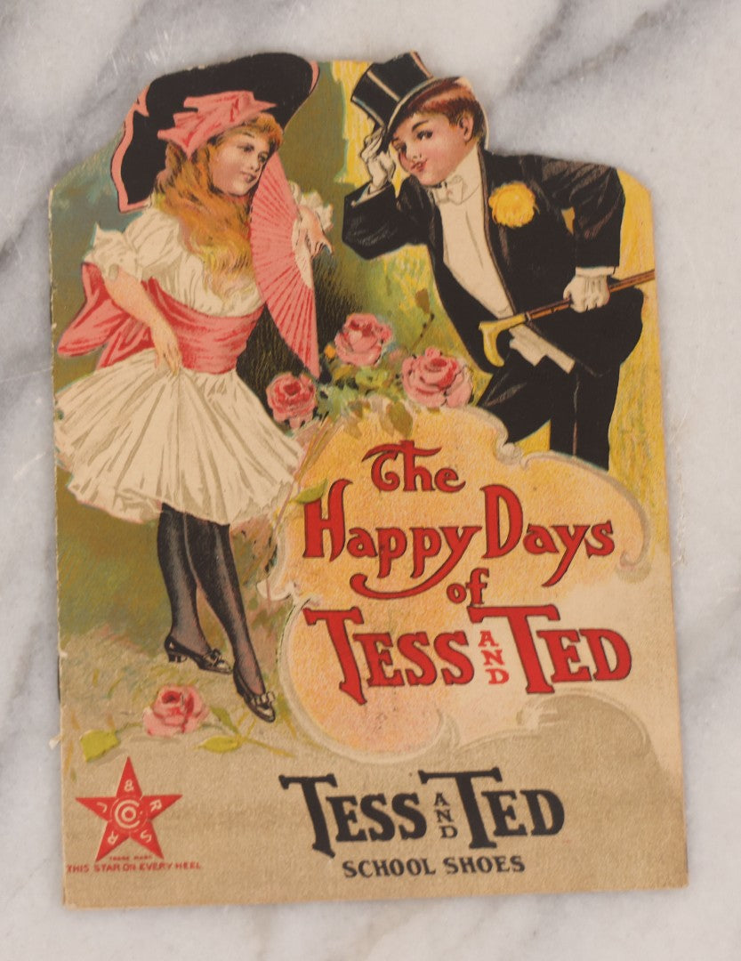 Lot 136 - Grouping Of Three Vintage Die Cut Children's Booklets Including "Tatters" And "Chipper," With Dogs On Cover, Published By Whitman Publishing Co., 1949, And "The Happy Days Of Tess And Ted," Shoe Store Advertising
