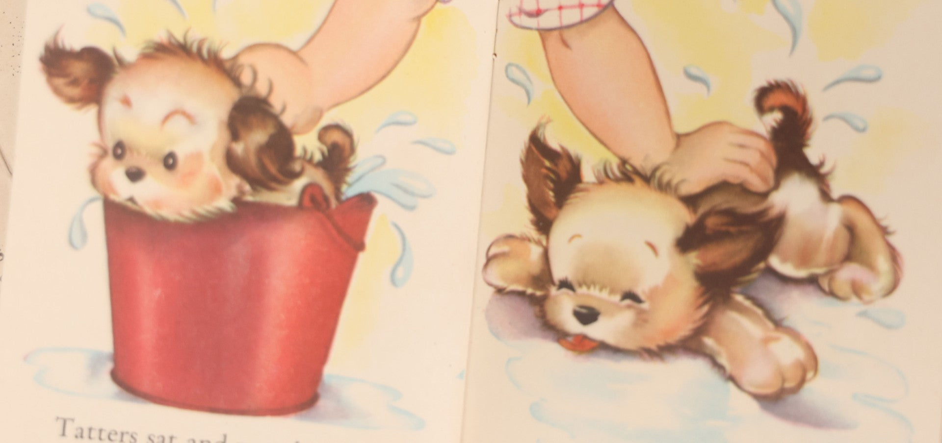Lot 136 - Grouping Of Three Vintage Die Cut Children's Booklets Including "Tatters" And "Chipper," With Dogs On Cover, Published By Whitman Publishing Co., 1949, And "The Happy Days Of Tess And Ted," Shoe Store Advertising