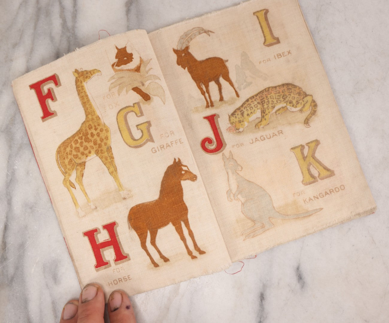 Lot 137 - Grouping Of Four Antique Linen Rag Books Including "Animal A.B.C." And "Toddle's A.B.C.," Published By Dean's Rag Book Co. Ltd., London, And "Ten Little Tin Soldiers"  And "Mother Goose," Published By The Saalfield Pub. Co., New York, 1910