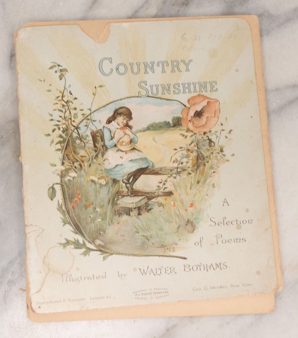 Lot 138 - Grouping Of Six Antique Children's Booklets Including "Country Sunshine" Illustrated By Walter R. Bothams, "The Chicken's Garden Party," Published By Dean & Son, London, "Dolly Mites," Published By Donohue & Co., Chicago, 1910, And Others