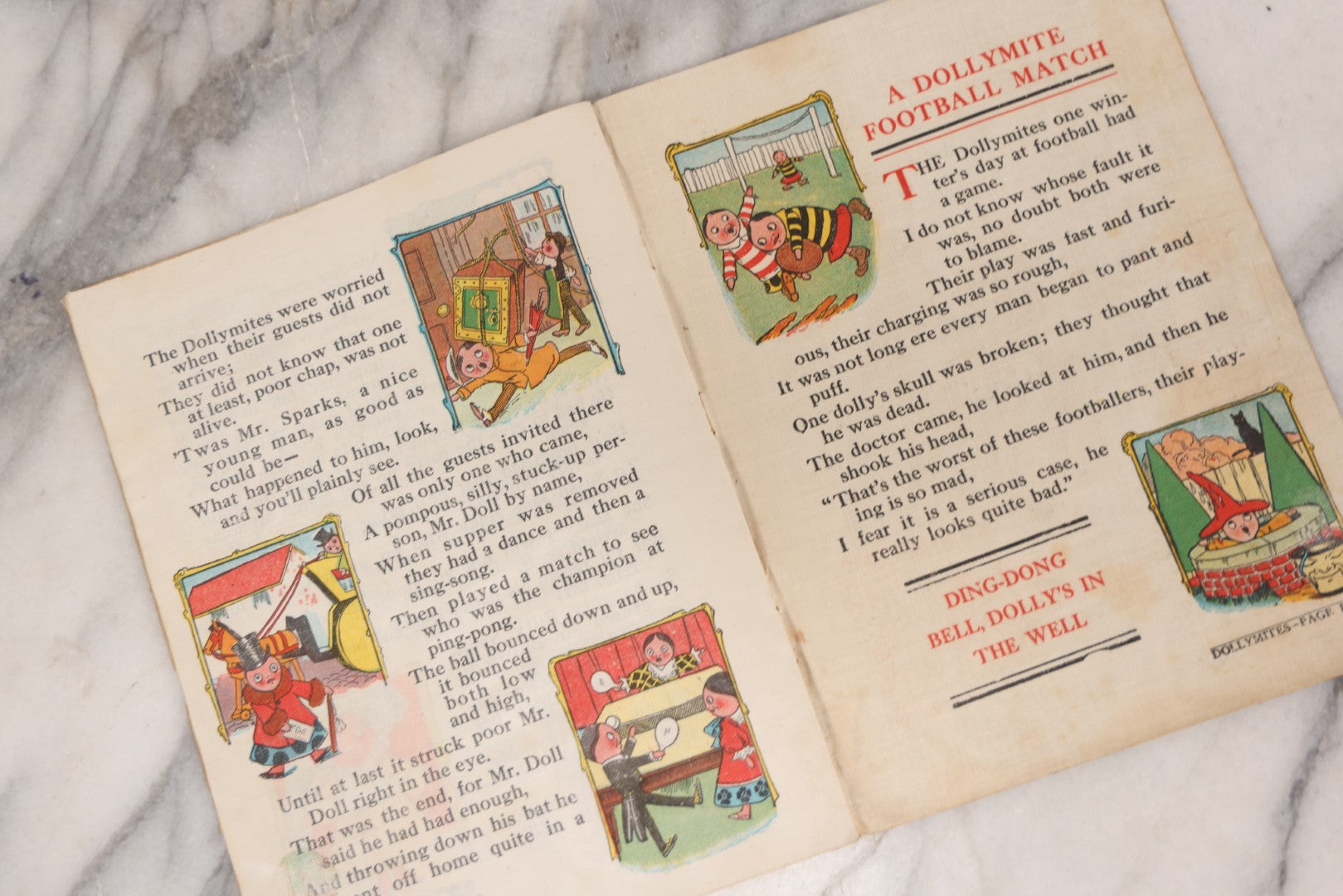 Lot 138 - Grouping Of Six Antique Children's Booklets Including "Country Sunshine" Illustrated By Walter R. Bothams, "The Chicken's Garden Party," Published By Dean & Son, London, "Dolly Mites," Published By Donohue & Co., Chicago, 1910, And Others