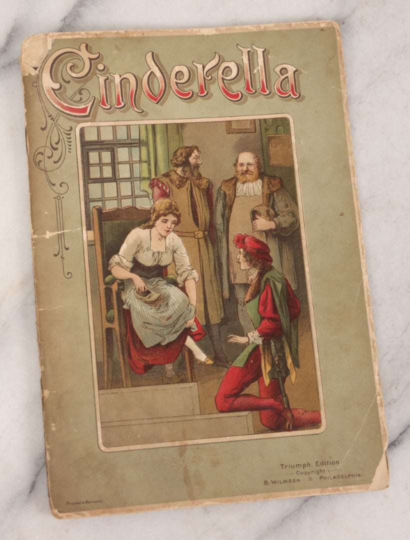 Lot 141 - Pair Of Antique German Pop-Up Fairytale Books Including "Hansel And Grethel" And "Cinderella," Triumph Editions, Published By B. Wilmsen, Philadelphia, Printed In Germany With Accordion Crepe Paper Pop-Ups, Circa 1895