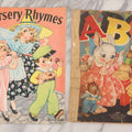 Lot 142 - Pair Of Vintage Children's Booklets Including "Nursery Rhymes" And "A.B.C.," Both Published By Merrill Publishing Co., Chicago, Illinois, 1939, Illustrated By Florence Salter