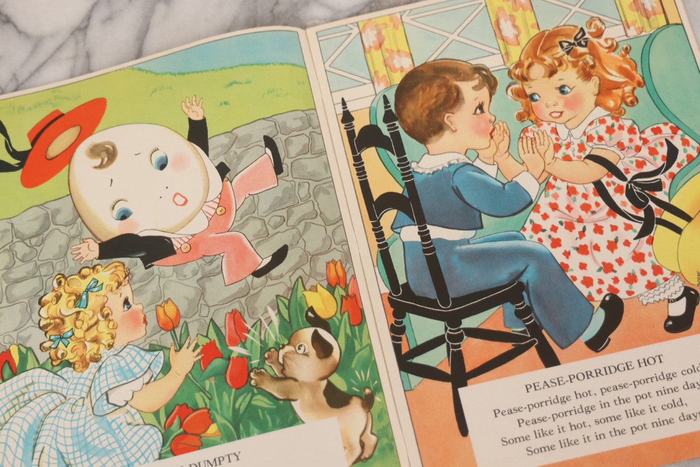 Lot 142 - Pair Of Vintage Children's Booklets Including "Nursery Rhymes" And "A.B.C.," Both Published By Merrill Publishing Co., Chicago, Illinois, 1939, Illustrated By Florence Salter