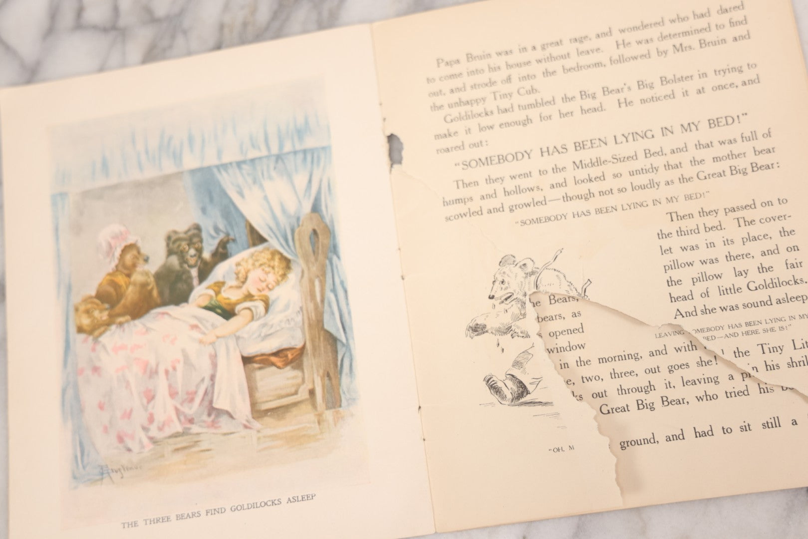 Lot 143 - Pair Of Antique Children's Books With Chromolithographs Including "Little Red Riding Hood" And "The Three Bears," Published By McLoughlin Bros., New York