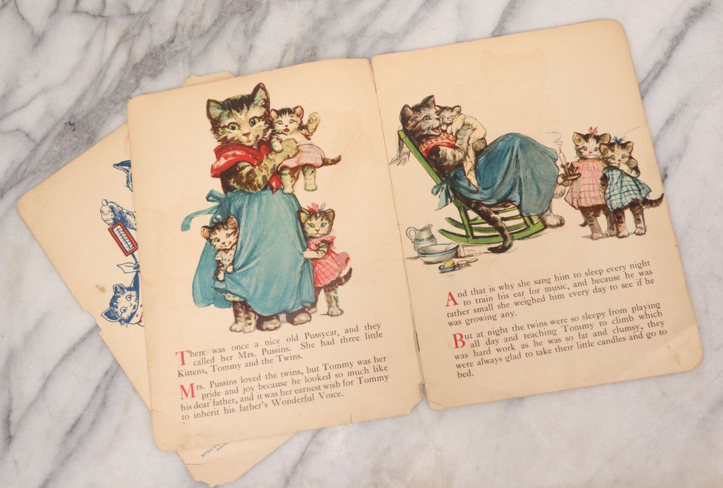 Lot 144 - "What Happened To Tommy," Antique Illustrated Children's Booklet By Frances Brundage, Published By Stecher Lithographic Co., Rochester, New York, 1921