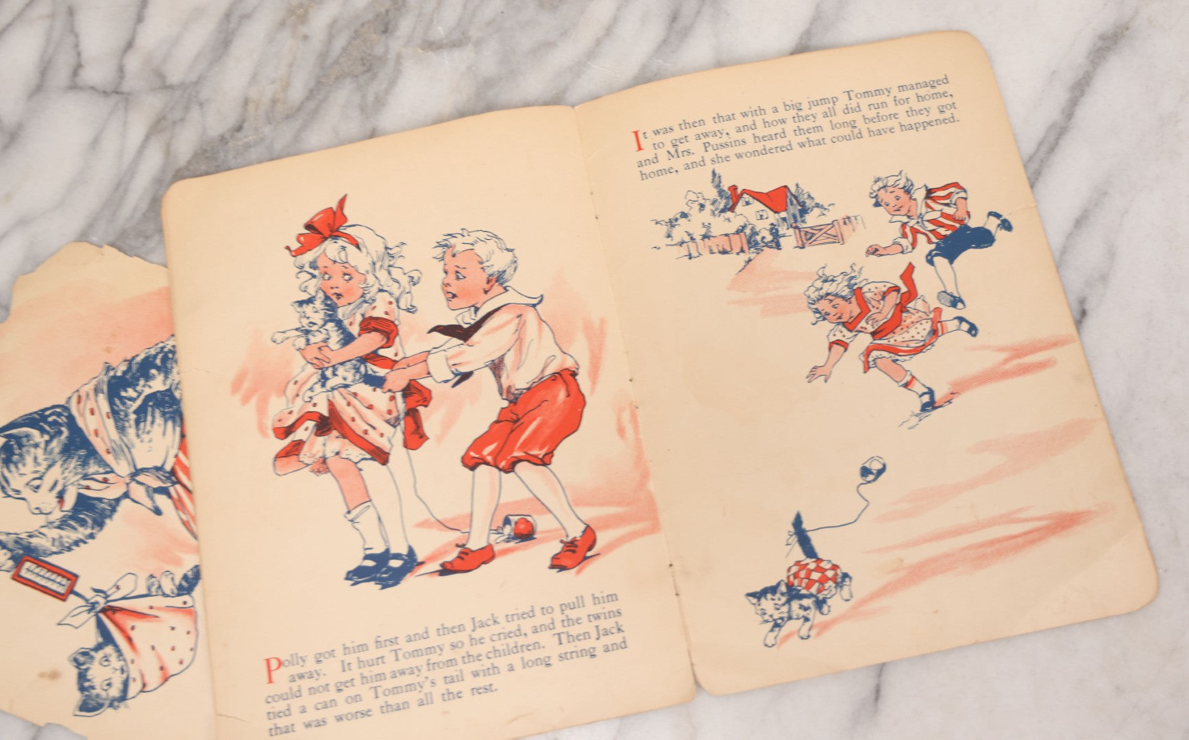 Lot 144 - "What Happened To Tommy," Antique Illustrated Children's Booklet By Frances Brundage, Published By Stecher Lithographic Co., Rochester, New York, 1921