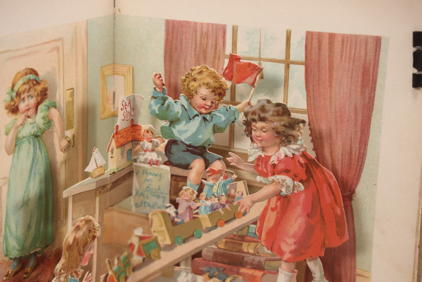 Lot 146 - "The Pets' Panorama," Antique Children's Pop-Up Book, Published By Ernest Nister, London, And E.P. Dutton & Co., New York, Printed In Bavaria, Circa 1895