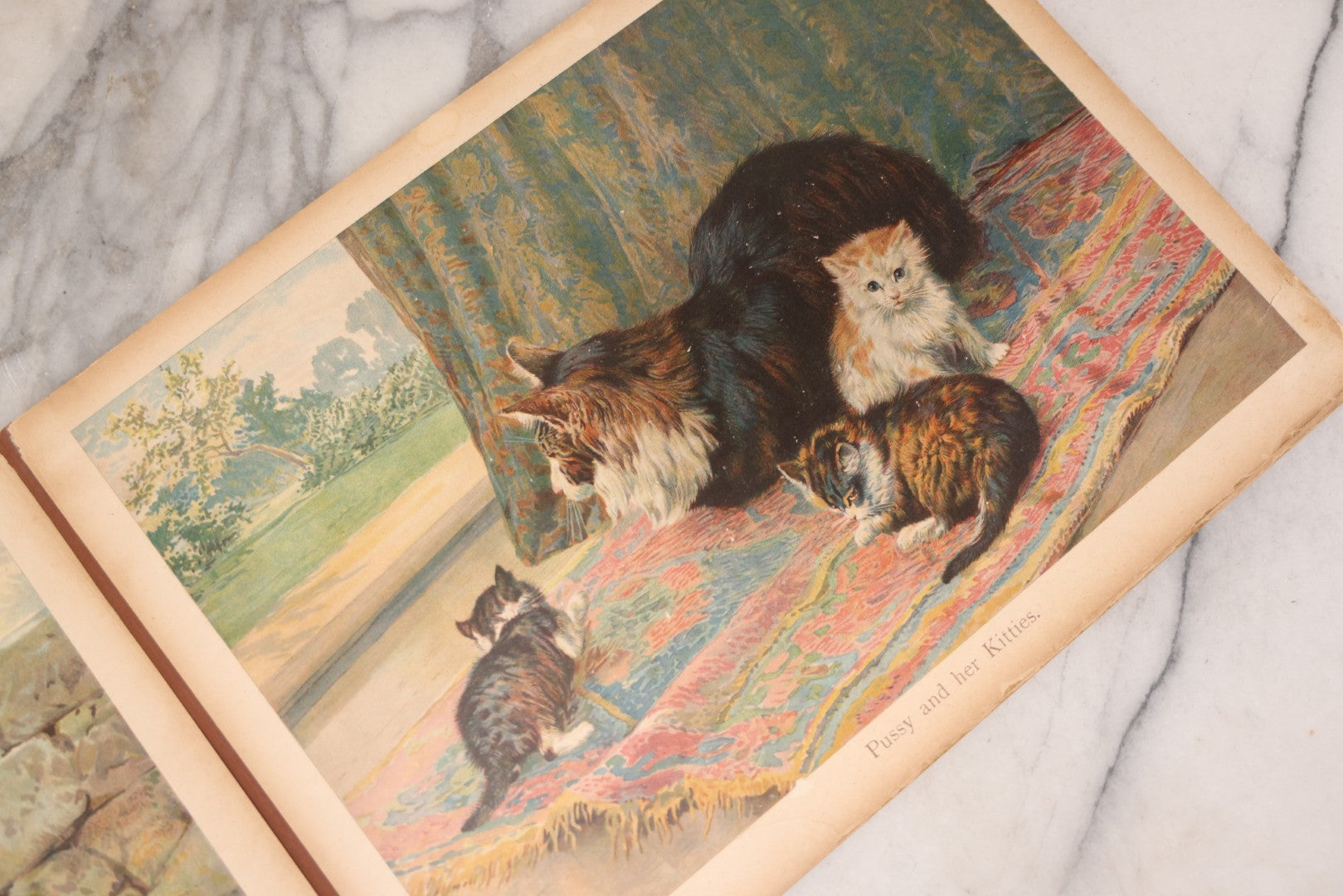 Lot 147 - "The Children's Animal Book," Antique Chromolithograph Children's Cardboard Book With Animal Illustrations, Published By Ernest Nister, London, And E.P. Dutton & Co., New York