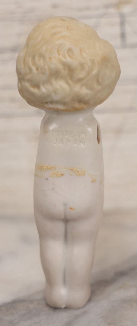 Lot 150 - Vintage Bisque Blond Kewpie Doll, Marked Made In Japan, Missing Arms And Clothes, 5" H