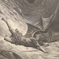 Lot 045 - “Paradise Lost” Antique Book By John Milton, Illustrated By Gustave Doré, Published By Cassell, Petter, And Galpin, Circa Late 19th C., Custom Bound For James H. Thorp, Atlantic Ave. Sabbath School, Jan. 1878, Note Covers Detached