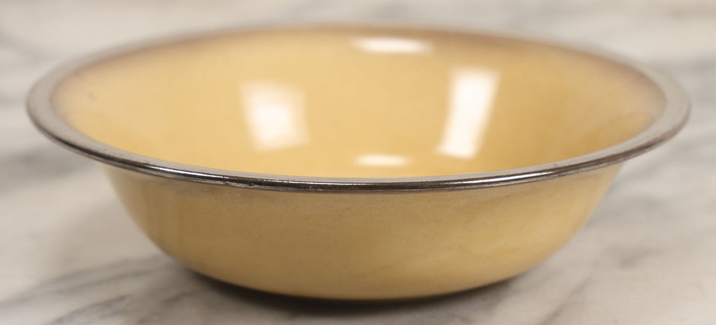 Lot 094 - Antique Ceramic Portrait Bowl With Young Woman's Image, 7-1/2" Diameter