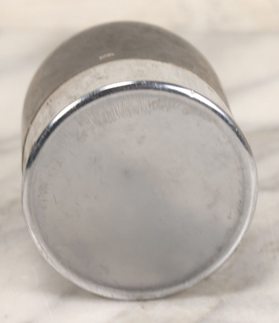 Lot 105 - Vintage Chrome And Black Dome Cigarette Holder With Lid