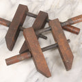 Lot 107 - Pair Of Antique Narragansett Machine Co. Model No. 815 Small Woodworking Clamps, Providence, R.I., Stamped “Boiler Dept.”