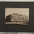 Lot 115 - Antique Boarded Photograph Of The E.F. Lane Building And Gurney's Block, Main Street, Keene, New Hampshire, Decorated With Flags And Patriotic Bunting