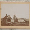 Lot 120 - Antique Boarded Photograph Of The Old Troy Blanket Mill, Troy, New Hampshire