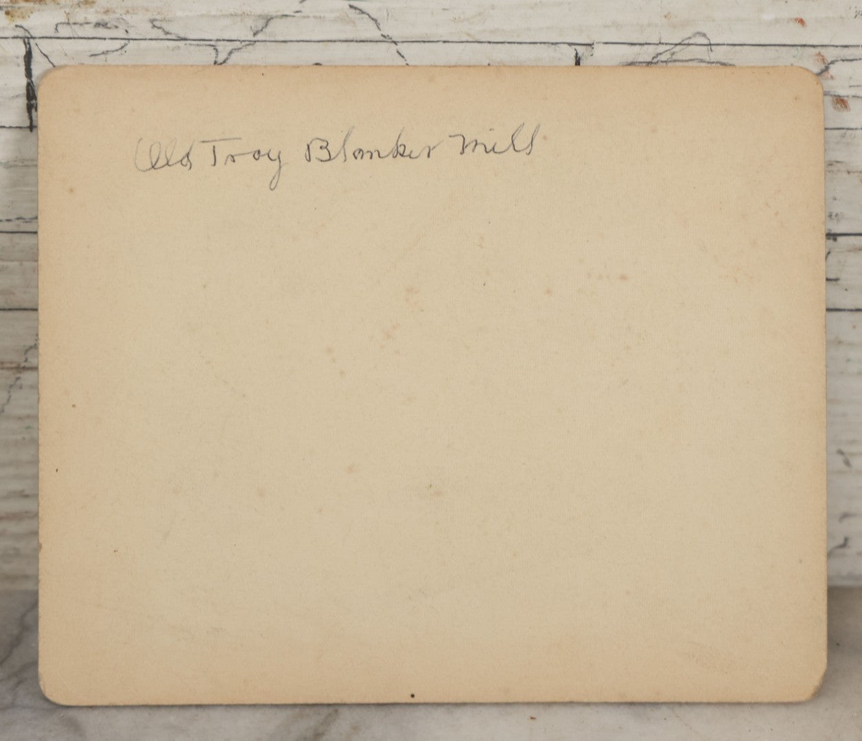 Lot 120 - Antique Boarded Photograph Of The Old Troy Blanket Mill, Troy, New Hampshire