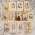 Lot 132 - Grouping Of Thirteen Antique Carte De Visite C.D.V. Photographs, Including Kimball Bros., Photographers