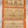 Lot 138 - Grouping Of Three Antique New York City Stereoview 3D Photograph Cards Including Booth's Theatre, Giraffe In Central Park, And Elephants In Central Park