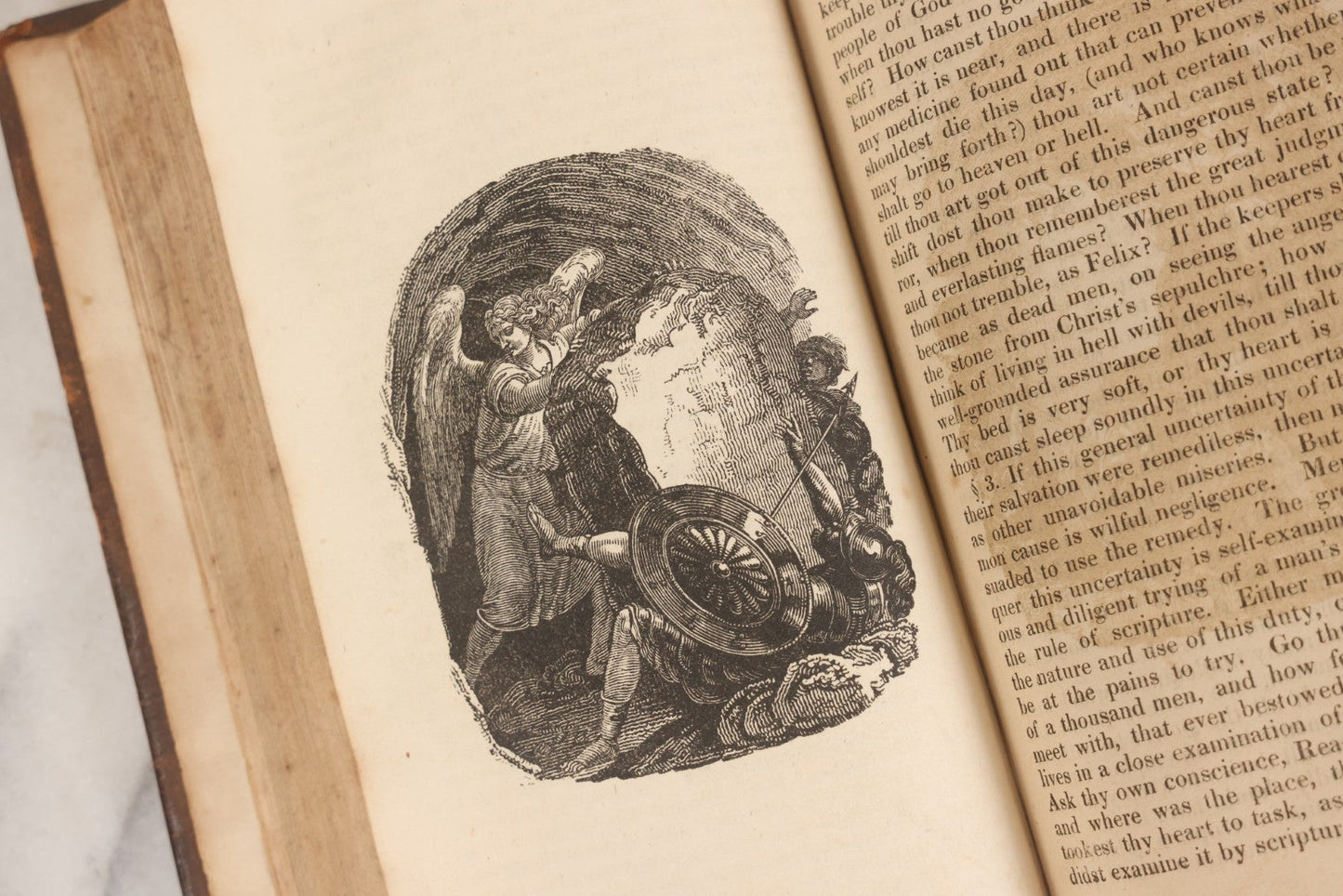 Lot 147 - "The Saint's Everlasting Rest" Antique Religious Book By Rev. Richard Baxter, With Writings By Rev. John Fletcher, Illustrated With Woodcuts, Published By Nuttall, Fisher, And Dixon, Liverpool, Stereotype Edition, Circa Early-Mid 19th Century