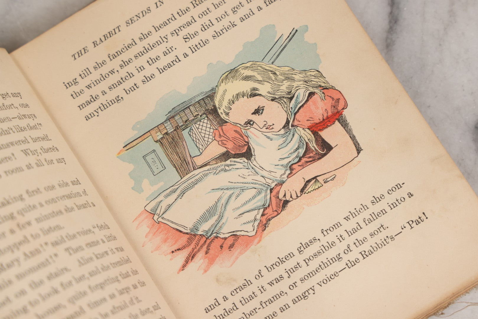 Lot 150 - "Alice's Adventures In Wonderland" Antique Children's Book By Lewis Carroll, Illustrated In Colors, Published By Gilbert H. McKibbin, New York, The Manhattan Young People's Library, Note Poor Condition