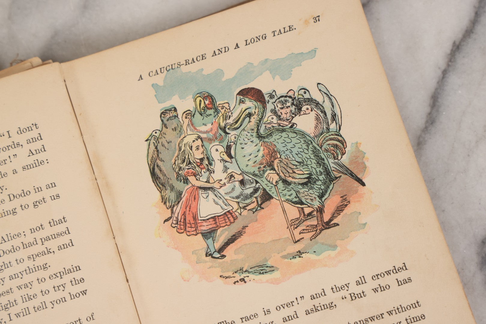 Lot 150 - "Alice's Adventures In Wonderland" Antique Children's Book By Lewis Carroll, Illustrated In Colors, Published By Gilbert H. McKibbin, New York, The Manhattan Young People's Library, Note Poor Condition
