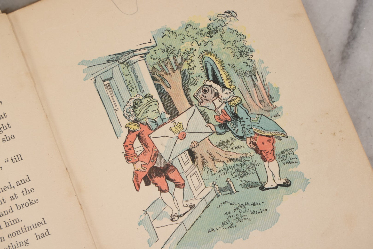 Lot 150 - "Alice's Adventures In Wonderland" Antique Children's Book By Lewis Carroll, Illustrated In Colors, Published By Gilbert H. McKibbin, New York, The Manhattan Young People's Library, Note Poor Condition