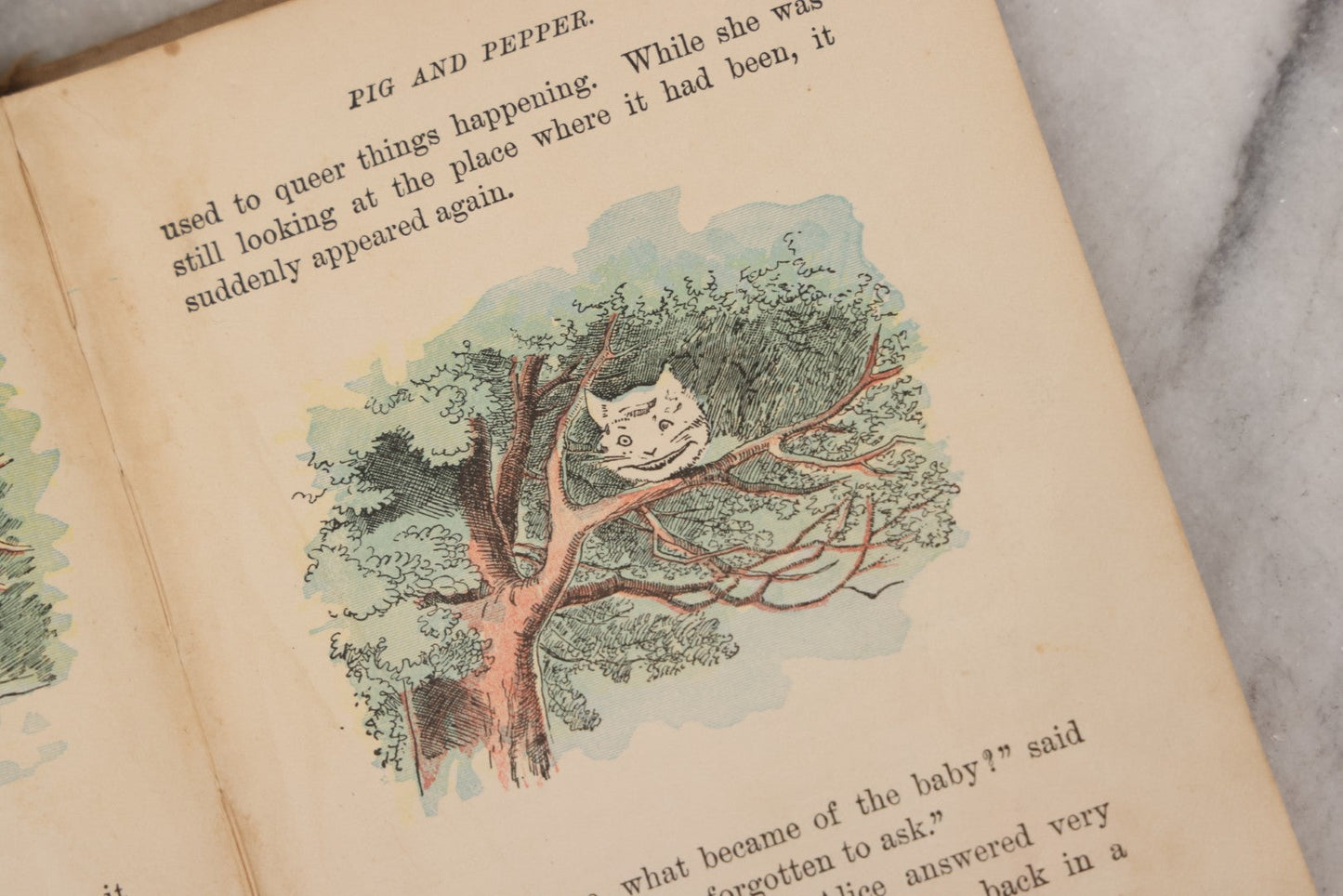 Lot 150 - "Alice's Adventures In Wonderland" Antique Children's Book By Lewis Carroll, Illustrated In Colors, Published By Gilbert H. McKibbin, New York, The Manhattan Young People's Library, Note Poor Condition