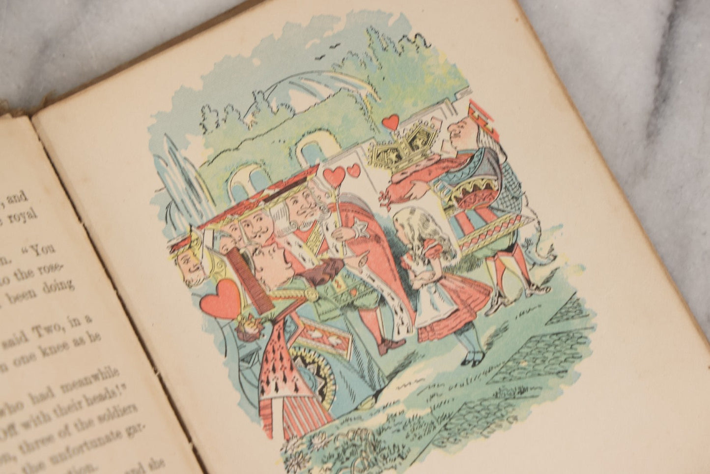 Lot 150 - "Alice's Adventures In Wonderland" Antique Children's Book By Lewis Carroll, Illustrated In Colors, Published By Gilbert H. McKibbin, New York, The Manhattan Young People's Library, Note Poor Condition