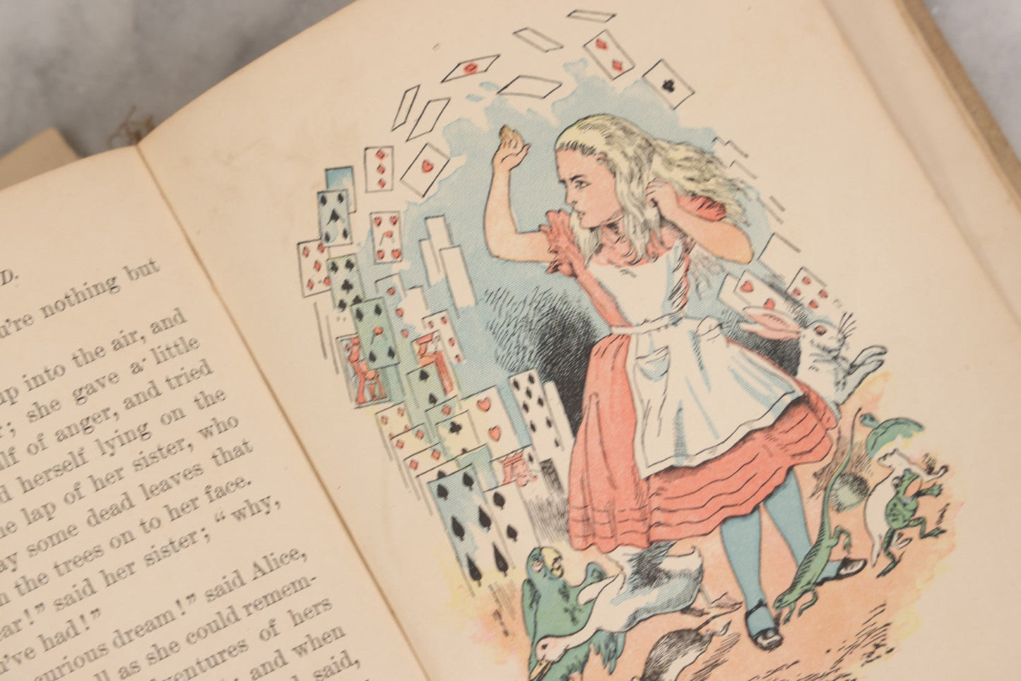 Lot 150 - "Alice's Adventures In Wonderland" Antique Children's Book By Lewis Carroll, Illustrated In Colors, Published By Gilbert H. McKibbin, New York, The Manhattan Young People's Library, Note Poor Condition