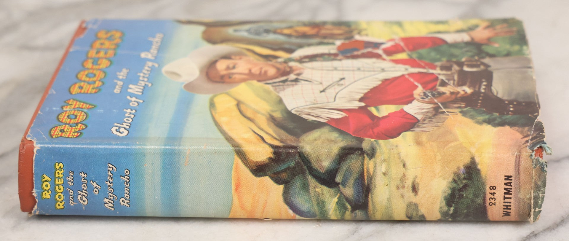 Lot 153 - "Roy Rogers And The Ghost Of Mystery Rancho" Vintage Western Adventure Book By Walker A. Tompkins, Illustrated By Andrew Bensen, Published By Whitman Publishing Company, Racine, Wisconsin
