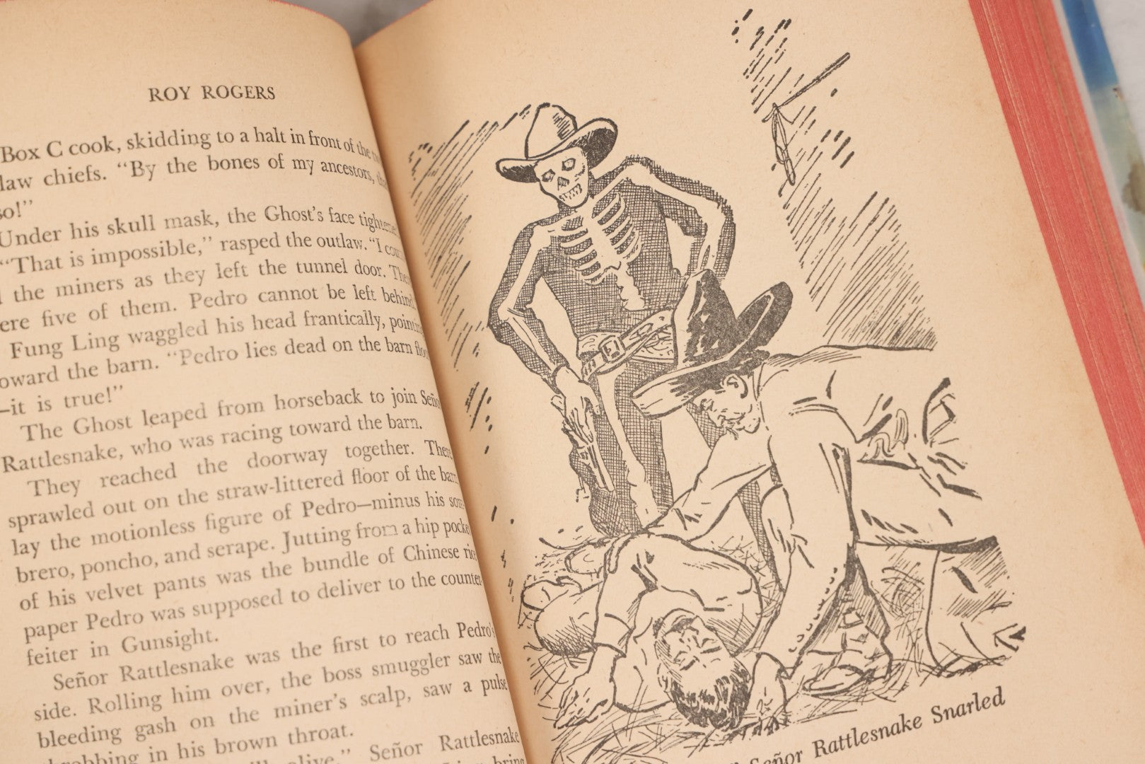 Lot 153 - "Roy Rogers And The Ghost Of Mystery Rancho" Vintage Western Adventure Book By Walker A. Tompkins, Illustrated By Andrew Bensen, Published By Whitman Publishing Company, Racine, Wisconsin