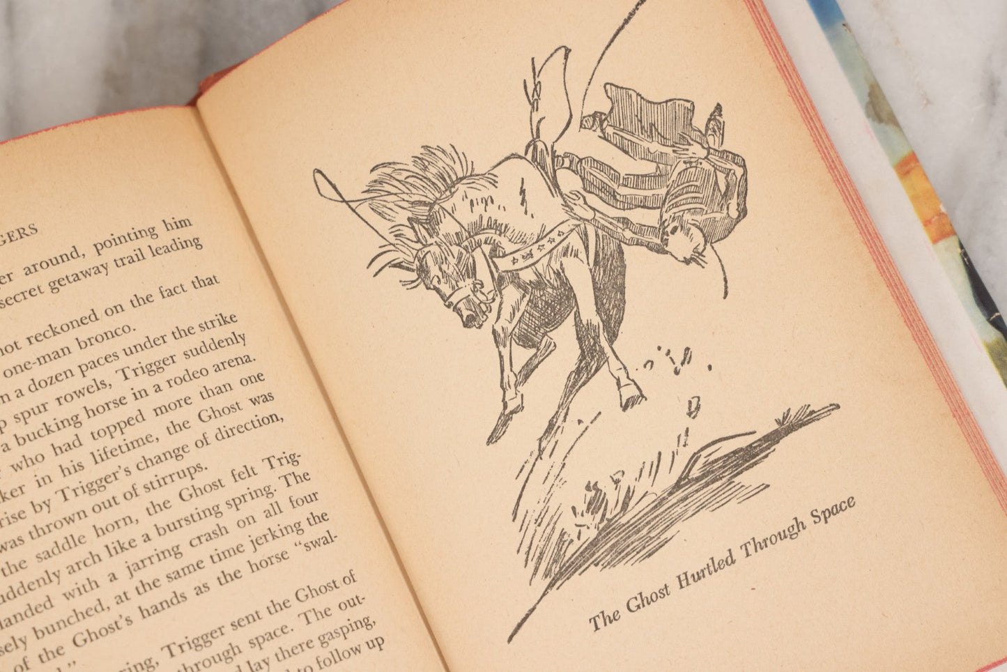 Lot 153 - "Roy Rogers And The Ghost Of Mystery Rancho" Vintage Western Adventure Book By Walker A. Tompkins, Illustrated By Andrew Bensen, Published By Whitman Publishing Company, Racine, Wisconsin