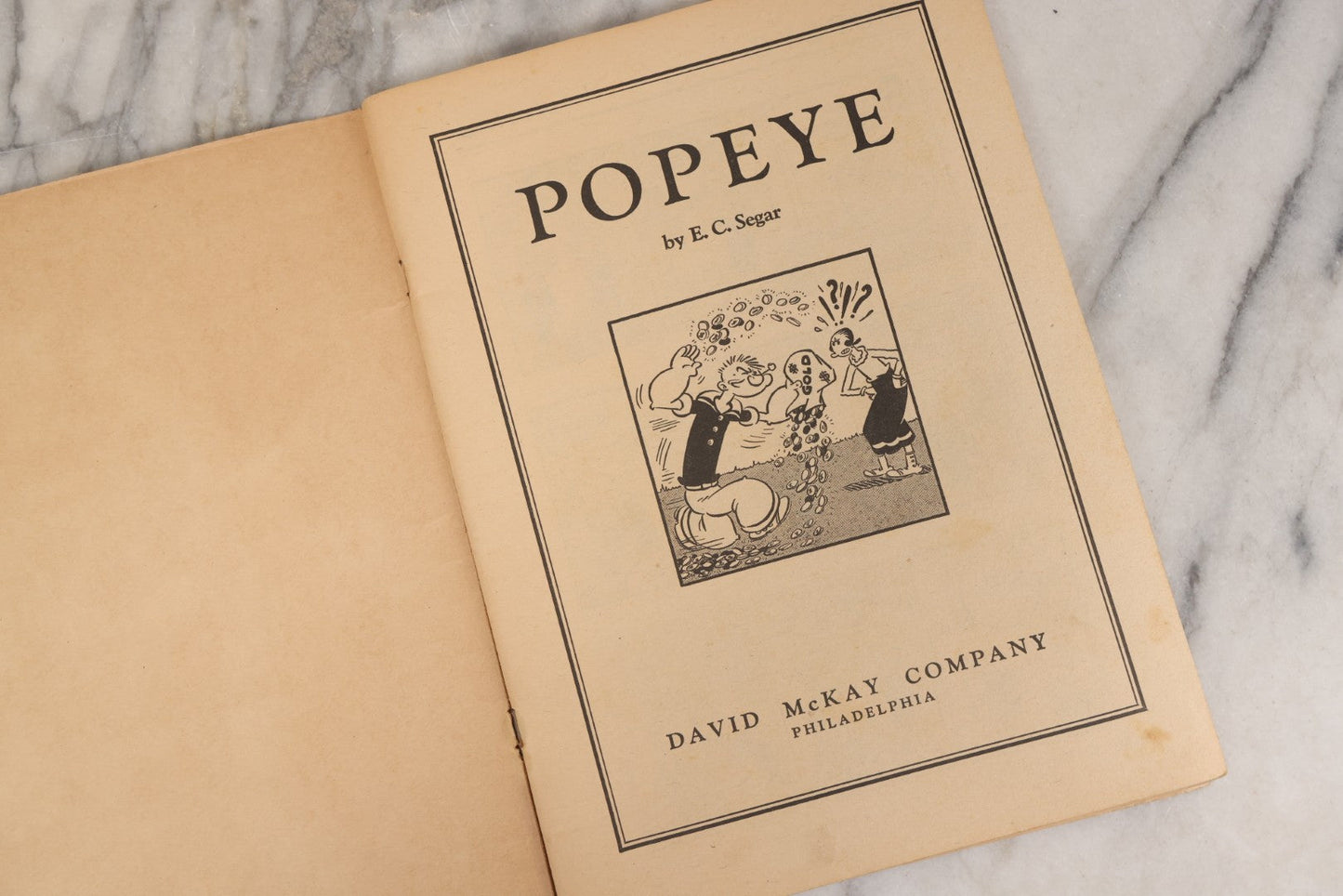 Lot 156 - "Popeye In 'Wild Oats'" Vintage Comic Book, Feature Book No. 14, Published By David McKay Company, Philadelphia, By E.C. Segar