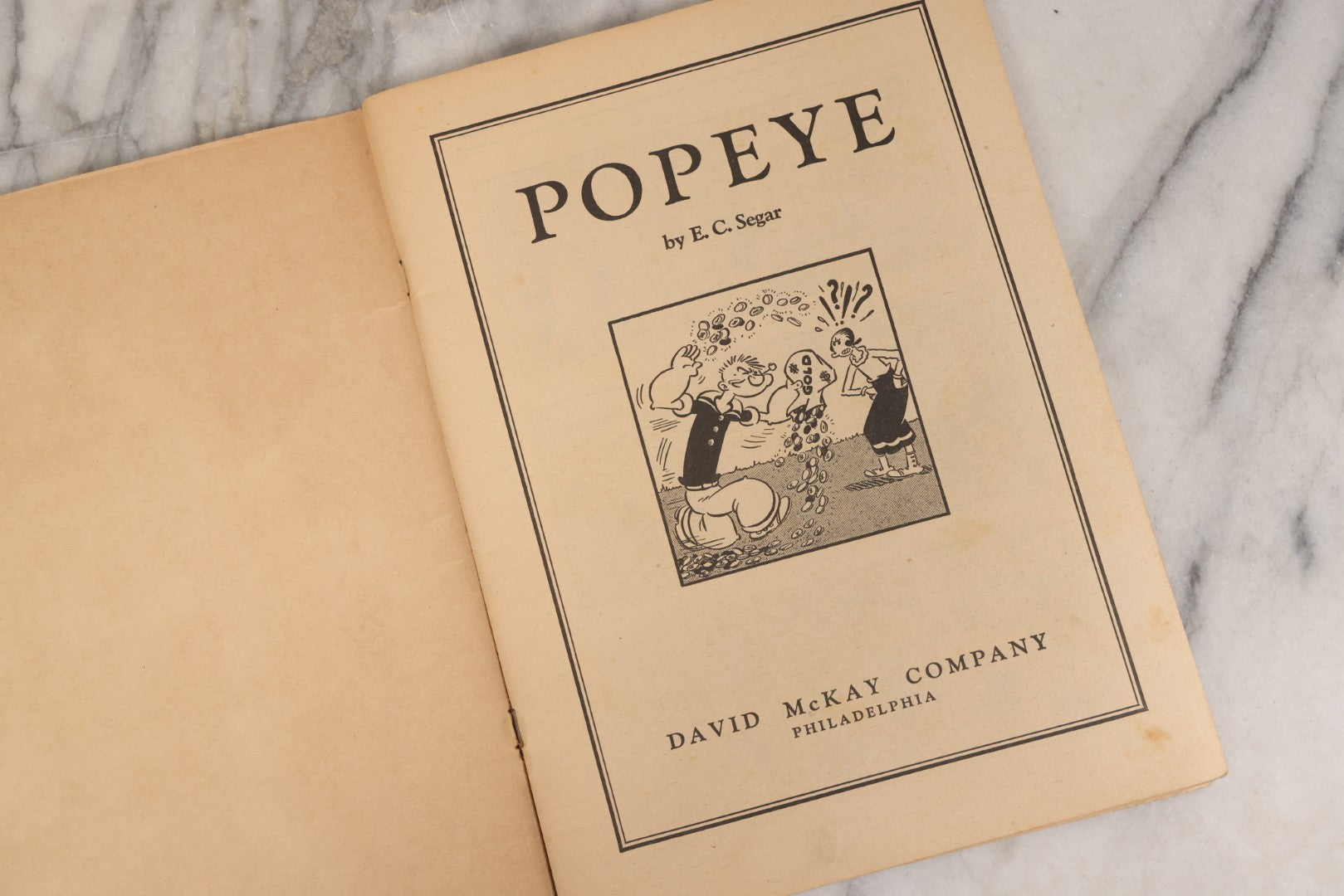 Lot 156 - "Popeye In 'Wild Oats'" Vintage Comic Book, Feature Book No. 14, Published By David McKay Company, Philadelphia, By E.C. Segar