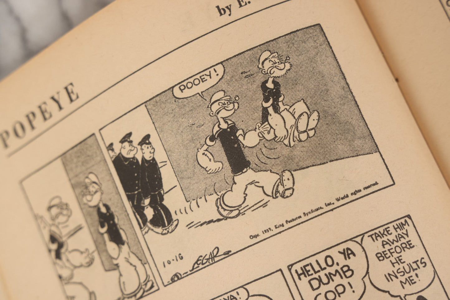 Lot 156 - "Popeye In 'Wild Oats'" Vintage Comic Book, Feature Book No. 14, Published By David McKay Company, Philadelphia, By E.C. Segar