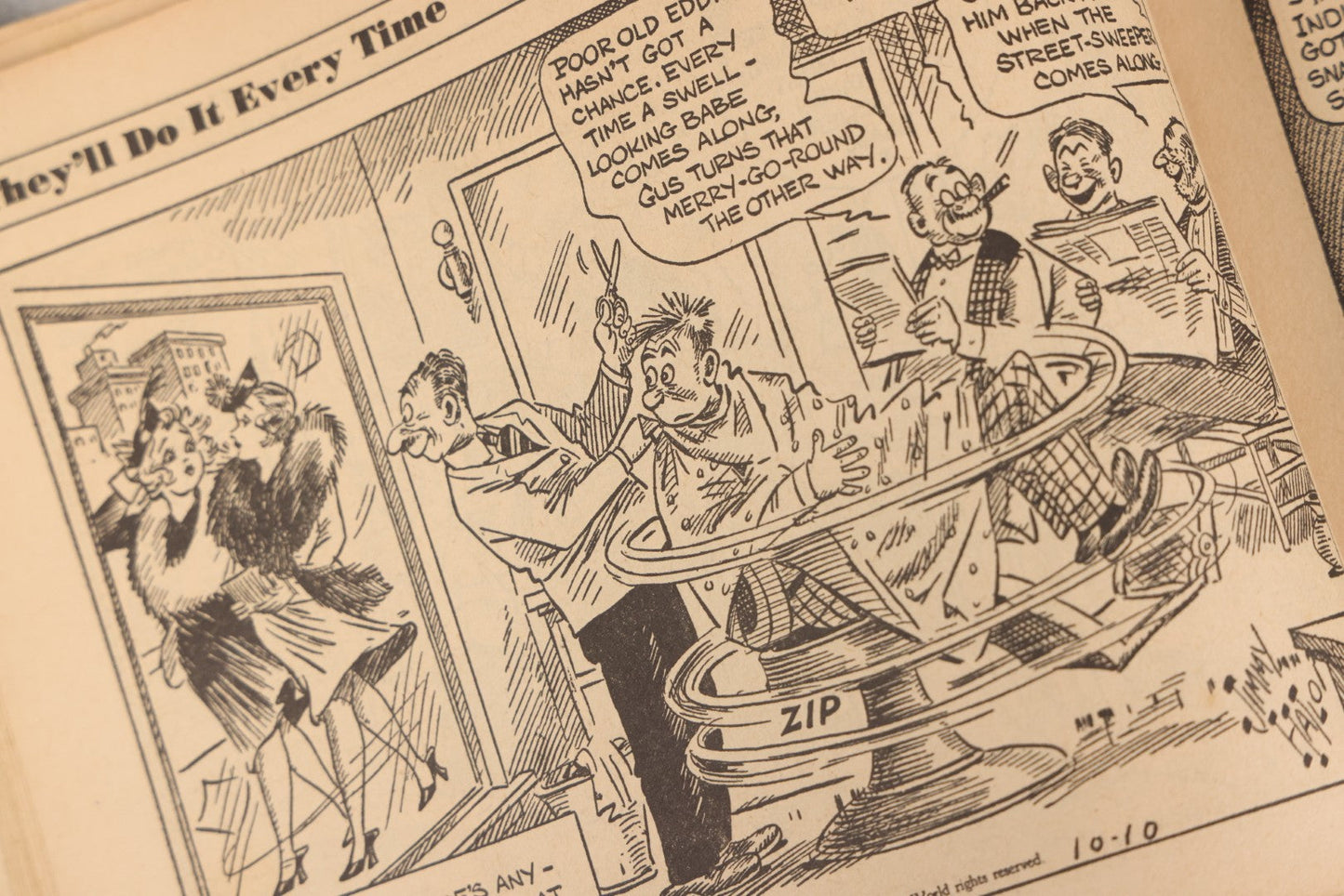 Lot 158 - "They'll Do It Every Time" Vintage Comic Book By Jimmy / Jimmie Hatlo, 100 Pages, Published By David McKay Company, Philadelphia, 1939