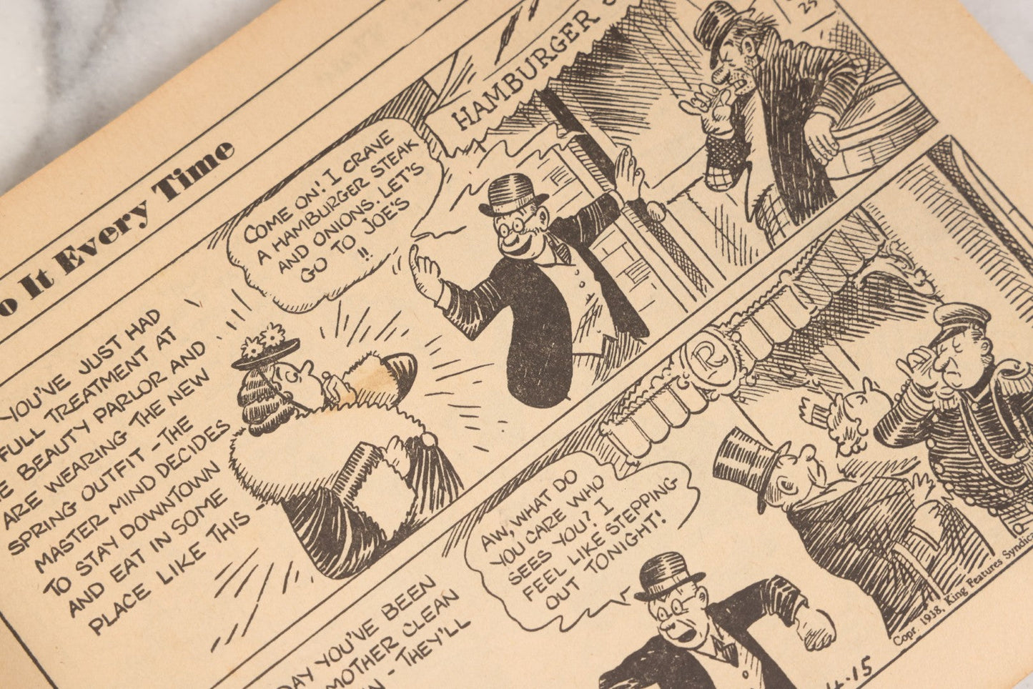 Lot 158 - "They'll Do It Every Time" Vintage Comic Book By Jimmy / Jimmie Hatlo, 100 Pages, Published By David McKay Company, Philadelphia, 1939