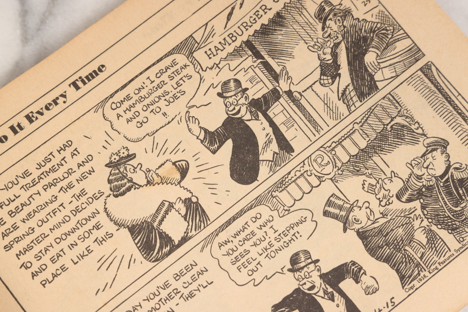 Lot 158 - "They'll Do It Every Time" Vintage Comic Book By Jimmy / Jimmie Hatlo, 100 Pages, Published By David McKay Company, Philadelphia, 1939