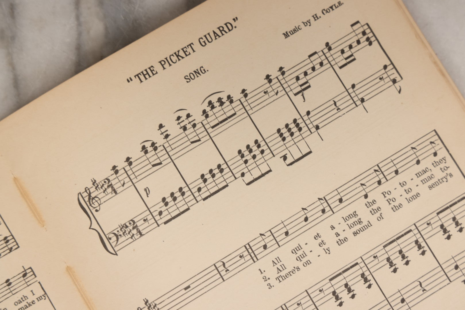 Lot 165 - "War Songs" Antique Civil War Grand Army Of The Republic G.A.R. Songbook For Anniversaries And Gatherings Of Soldiers, With Choruses Arranged For Male Voices, Published By Oliver Ditson Company, Boston, 1890