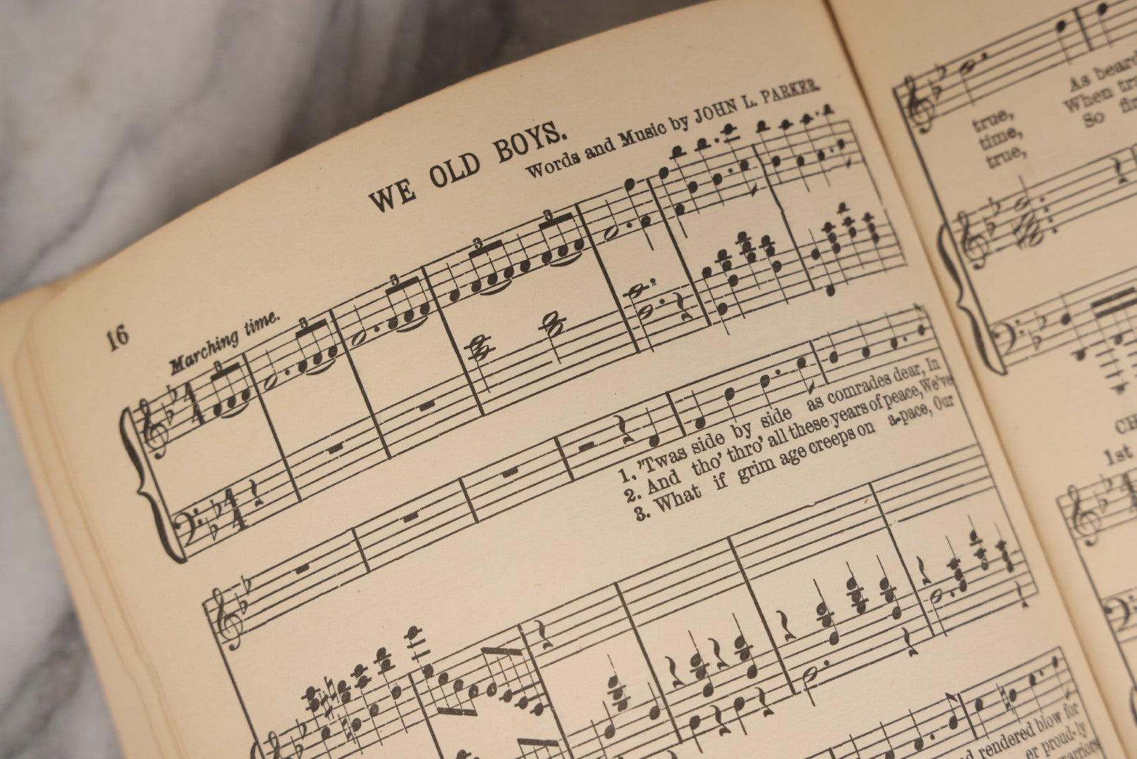 Lot 165 - "War Songs" Antique Civil War Grand Army Of The Republic G.A.R. Songbook For Anniversaries And Gatherings Of Soldiers, With Choruses Arranged For Male Voices, Published By Oliver Ditson Company, Boston, 1890