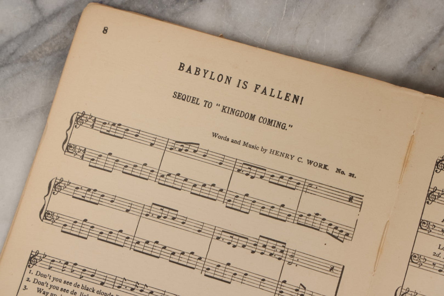 Lot 165 - "War Songs" Antique Civil War Grand Army Of The Republic G.A.R. Songbook For Anniversaries And Gatherings Of Soldiers, With Choruses Arranged For Male Voices, Published By Oliver Ditson Company, Boston, 1890
