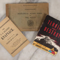 Lot 170 - Grouping Of Three Military Ephemera Pieces, Including "Individual Score Book For The Rifle," 1922; "The U.S. Soldier's Knapsack," And "Terror And Destroy: The Story Of The 10th Armored Division" Vintage Booklet