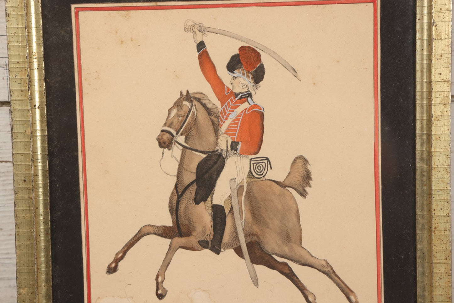 Lot 175 - Antique Hand-Colored Print Of “Southwark Cavalry,” In Frame, 11-1/4" x 13-3/8"