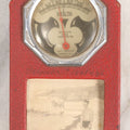 Lot 187 - Vintage Rochester Room Thermometer With Red Leatherette Frame And Photograph