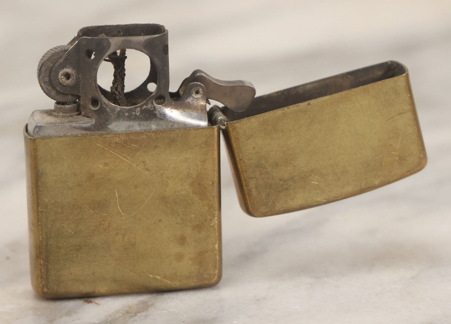 Lot 188 - Vintage Zippo Brass Lighter, Dated 1994, With Insert