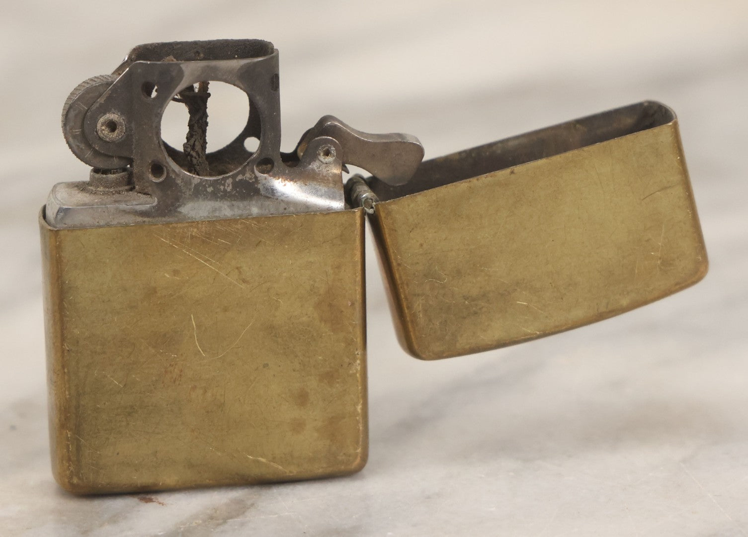 Lot 188 - Vintage Zippo Brass Lighter, Dated 1994, With Insert