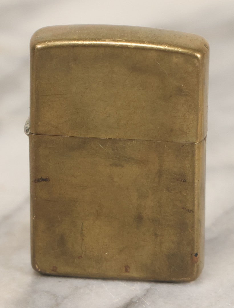 Lot 188 - Vintage Zippo Brass Lighter, Dated 1994, With Insert