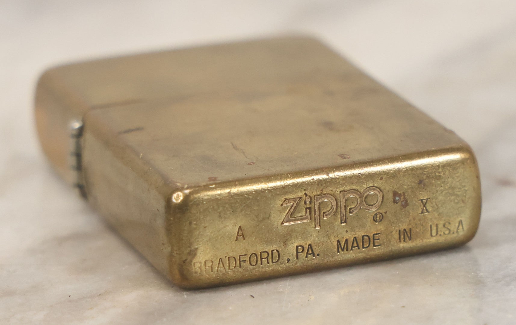 Lot 188 - Vintage Zippo Brass Lighter, Dated 1994, With Insert