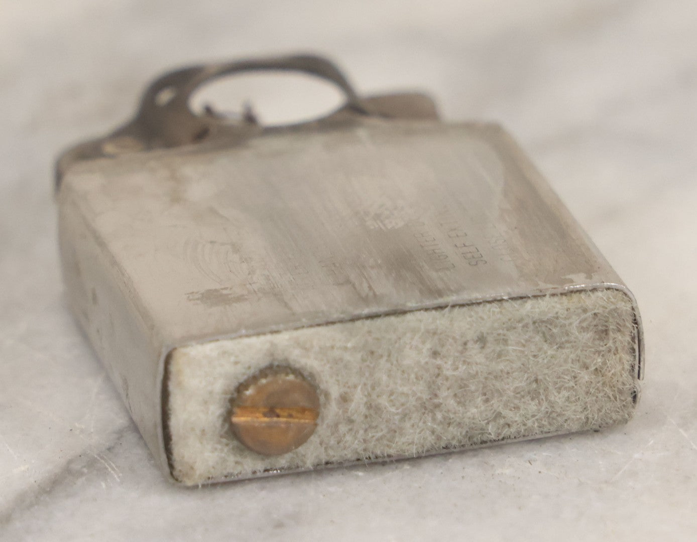 Lot 188 - Vintage Zippo Brass Lighter, Dated 1994, With Insert